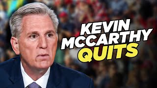 Kevin McCarthy Quits And Blows Up Entire Republican Party [upl. by Llewoh]