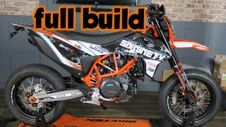 2022 SMC R 690 supermoto build  full custom build  arrow exhaust [upl. by Zakaria]