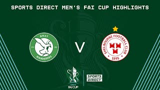 Sports Direct Mens FAI Cup Second Round  Bray Wanderers 01 Shelbourne  Highlightd [upl. by Anawal]