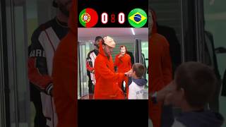 Omg Neymaramp Ronaldo Entrey is awesome😱🥶😱 Portugal🆚️Brazil21 imaginary Highlights youtube shorts [upl. by Sinnej518]