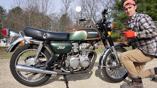 1972 Highly Desirable Honda Motorcycle Sat Years Untouched [upl. by Medor]