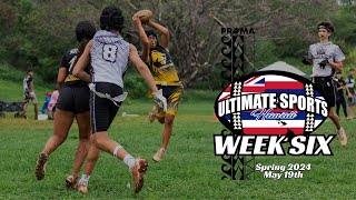 Week 6 Spring 2024  Ultimate Sports Hawaii  quotAlanui I Ka Hookuku”  Flag Football  Oahu Hawaii [upl. by Goss216]