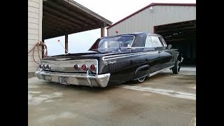 1962 impala lowrider build  Lowrider  Hydraulics  Lonestar Lows  Impala  Build Cars [upl. by Annaik]