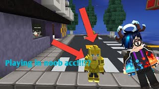 Playing in Noob Account in blockman go bedwars  EVERBG [upl. by Nettie]