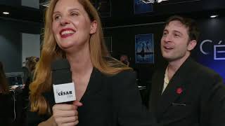 Cesar 2024  Best original screenplay Justine Triet and Arthur Harari Anatomy of a Fall press room [upl. by Eat691]