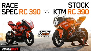 Can the stock KTM RC 390 beat a racespec RC 390 ftEmmanuel Jebraj  KTM Cup Season 2  PowerDrift [upl. by Eidas402]