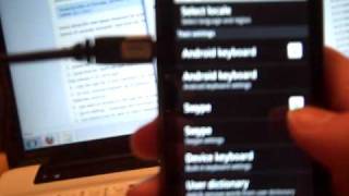 Installing the New Swype Keyboard on a Motorola Droid [upl. by Anneh]