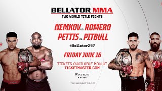 Bellator 297 Vadim Nemkov vs Yoel Romero amp Sergio Pettis vs Patricio Pitbull  TICKETS AVAILABLE [upl. by Eiramalegna]