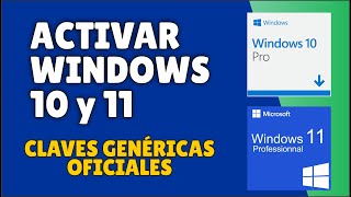 🔑 LISTA DE CLAVES GÉNERICAS OFICIALES PARA ACTIVAR WINDOWS 10 Y 11 DE FORMA LEGAL EN 2024 ✅ OFICIAL [upl. by Suravaj]