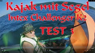 SegelKajak auf der Möhne testen  Intex Challenger K2 [upl. by Dippold]