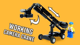 How To Build A Working LEGO Camera Crane Rig [upl. by Adnorehs]