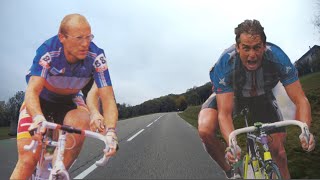 Relive on todays roads the FignonLeMond duel of the 1989 World Cycling Championship in Chambéry [upl. by Zap]