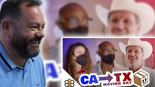 BRITS React to Californians Move to Texas  Episode 1 Moving Day [upl. by Nurav]