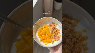 some low calorie breakfast inspiration for fat loss ✨🥭🍯 fatlossrecipes healthybreakfast [upl. by Nelubez]