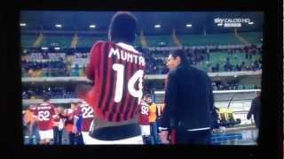 Raccattapalle rifiuta la maglia di Muntari HD [upl. by Benedikt]