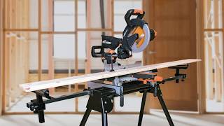 🇺🇸 A Guide to the Evolution Mitre Saw  300mm Sliding Functionality  R255SMS [upl. by Ecenahs]