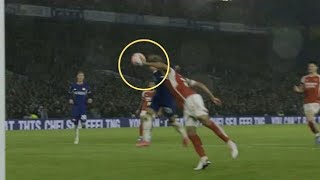 William Saliba Handball Leading To Penalty vs Chelsea vs Arsenal 10 [upl. by Yllas]