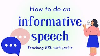 How to do an informative speech Learn how to share information during a presentation or speech [upl. by Amalbergas]