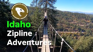 Zipline Adventure in CDA Idaho [upl. by Rehpotsihc]