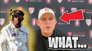 Stanford Coach Troy Taylor Had THIS To SAY About Coach Prime Colorado Buffaloes‼️ [upl. by Nayek]