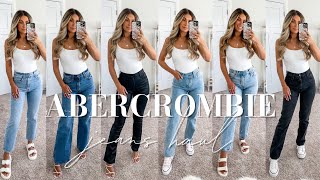 Abercrombie Denim Haul  2023 TryOn Haul [upl. by Eugor464]