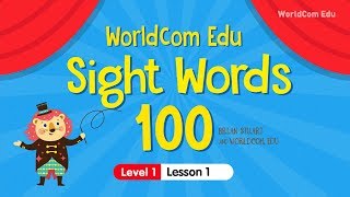 Sight Words 100 Level 1  Lesson 1  Sight Word Lesson with Brian Stuart  Easy English [upl. by Winikka]