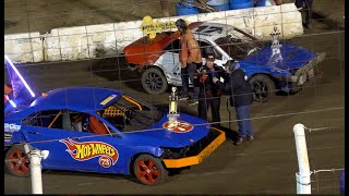 Perris Auto Speedway Mini Stock 17 roof cam amp Main Event 3 9 24 [upl. by Aimerej]