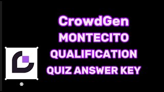 CrowdGen Montecito NEW Qualification Quiz Answer Key [upl. by Dardani]