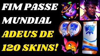 120 Skins vão sair da Loja e Fim do Farm de Emblemas do Passe Mundial 2022 no League of Legends [upl. by Sanson]