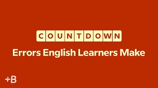 6 Errors English Learners Make [upl. by Malkin]