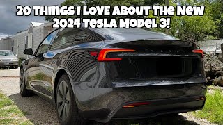 20 Things I LOVE About The New 2024 Tesla Model 3 Refresh [upl. by Caspar]