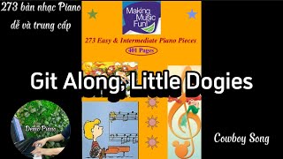 75 Git Along Little Dogies  273 Easy amp Intermediate Piano Pieces [upl. by Agem590]