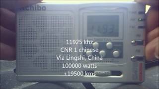 Kchibo KK9702 receiving 25 m broadcast [upl. by Wurst288]