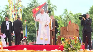 Pope Francis arrives in remote town of Vanimo in Papua New Guinea  AFP [upl. by El]