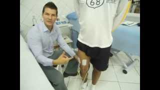 LESÃO LIGAMENTAR do JOELHO Eletroestimulação Clínica de Fisioterapia Dr Robson Sitta [upl. by Jemimah631]