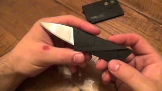 Knife Review  Iain Sinclair quotCardSharp 2quot Credit Card Size Folding Knife [upl. by Noed]