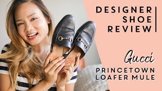 DESIGNER SHOE REVIEW  Gucci Princetown Loafer Mule  Victoria Hui [upl. by Scevour]