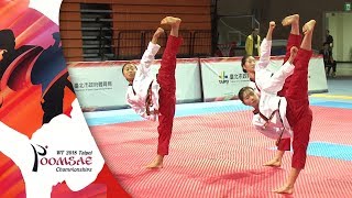 Recognized Poomsae Team Female Cadet Final KOR vs TPE [upl. by Eanar]