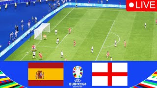 🔴 LIVE  SPAIN vs ENGLAND UEFA EURO 2024 FC 24 [upl. by Scharaga]