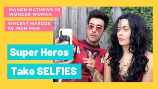 SUPER HEROS TAKE SELFIES [upl. by Hodge922]