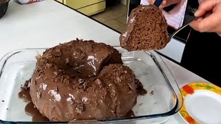 Bolo de Chocolate FÃ¡cil e RÃ¡pido Feito a MÃ£oSuper Fofinho [upl. by Janyte516]