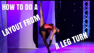 HOW TO DO A LAYOUT FROM A LEG HOLD [upl. by Anawt]