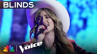 Georgia Starnes Blows the Coaches Away and Earns a FourChair Turn  The Voice Blind Auditions  NBC [upl. by Leinnad458]