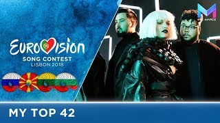 Eurovision 2018  MY TOP 42 so far  amp comments [upl. by Rap432]