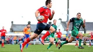 Gerhard van den Heever intercepts amp sprints in for Try  Connacht v Munster 19th April 2014 [upl. by Jemima437]