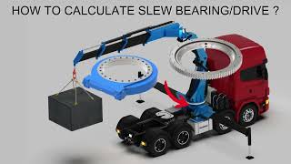 How to calculate crane aerial platforms slew bearing or drive  Tutorial [upl. by Wheaton]