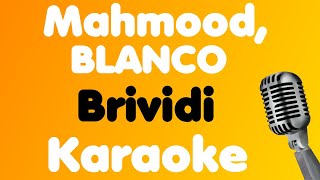 Mahmood BLANCO • Brividi • Karaoke [upl. by Lenej]