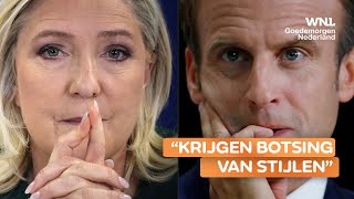 Frankrijk maakt zich op voor cruciaal tvdebat tussen Macron en Le Pen [upl. by Minier]