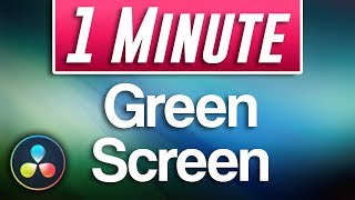 Quick Green Screen Tutorial in Davinci Resolve [upl. by Tom99]