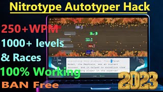 How to get NitroType Autotyper Bot Hack in WindowMacOSLinux  Not Bannable [upl. by Adanar]